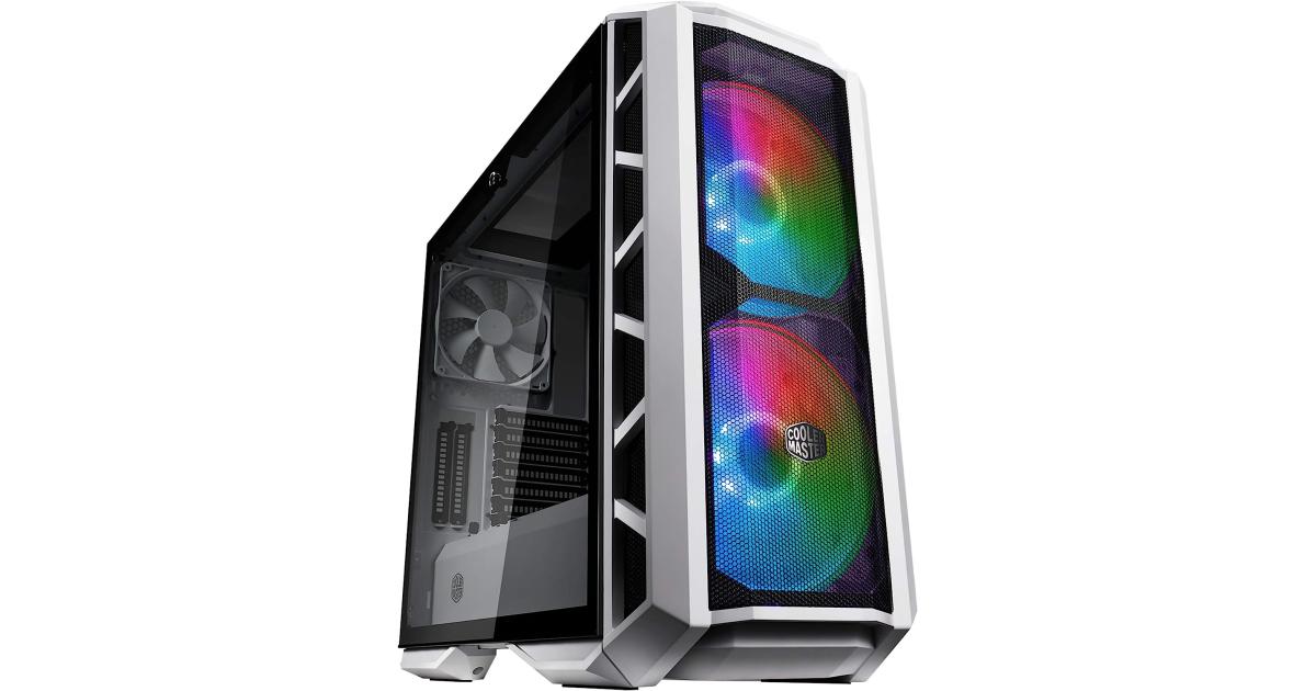 Cooler Master MasterCase H500P Mesh & Tempered Glass Side Panel ARGB Airflow - White