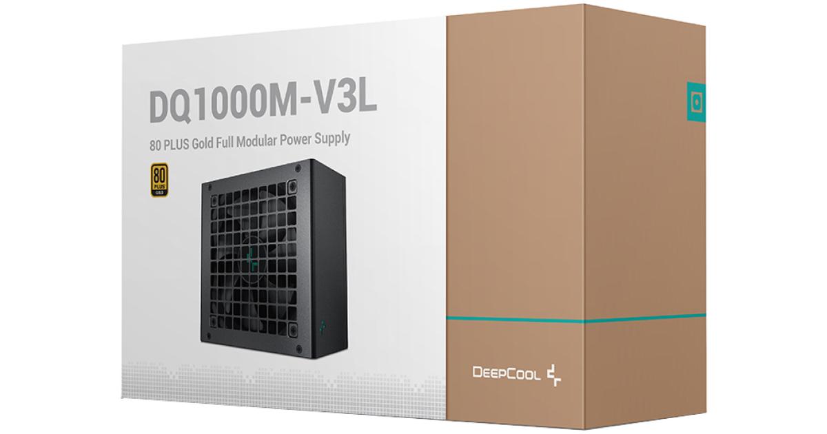 مزود طاقة (PSU) DeepCool DQ1000M-V3L 1000W 80+ Gold Full Modular Japanese Capacitors - Black