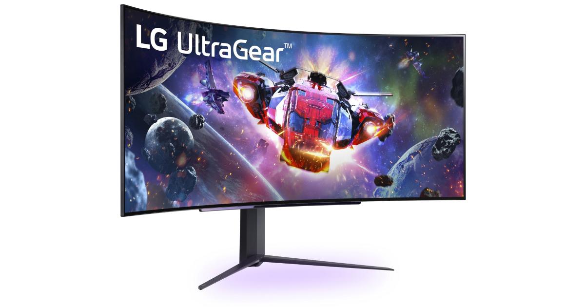 LG 45GR95QE-B 45" UltraGear™ OLED Curved 800R 3K 240Hz .03ms HDR10 DCI-P3 98.5% HDMI 2.1 w/ G-SYNC Compatible