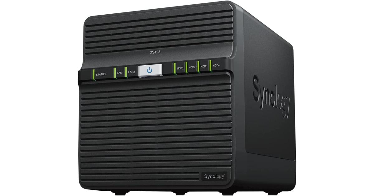 معالج Synology DiskStation DS423 4-Bay Diskless NAS w/ Realtek RTD1619B 4-Core & 2GB DDR4 RAM