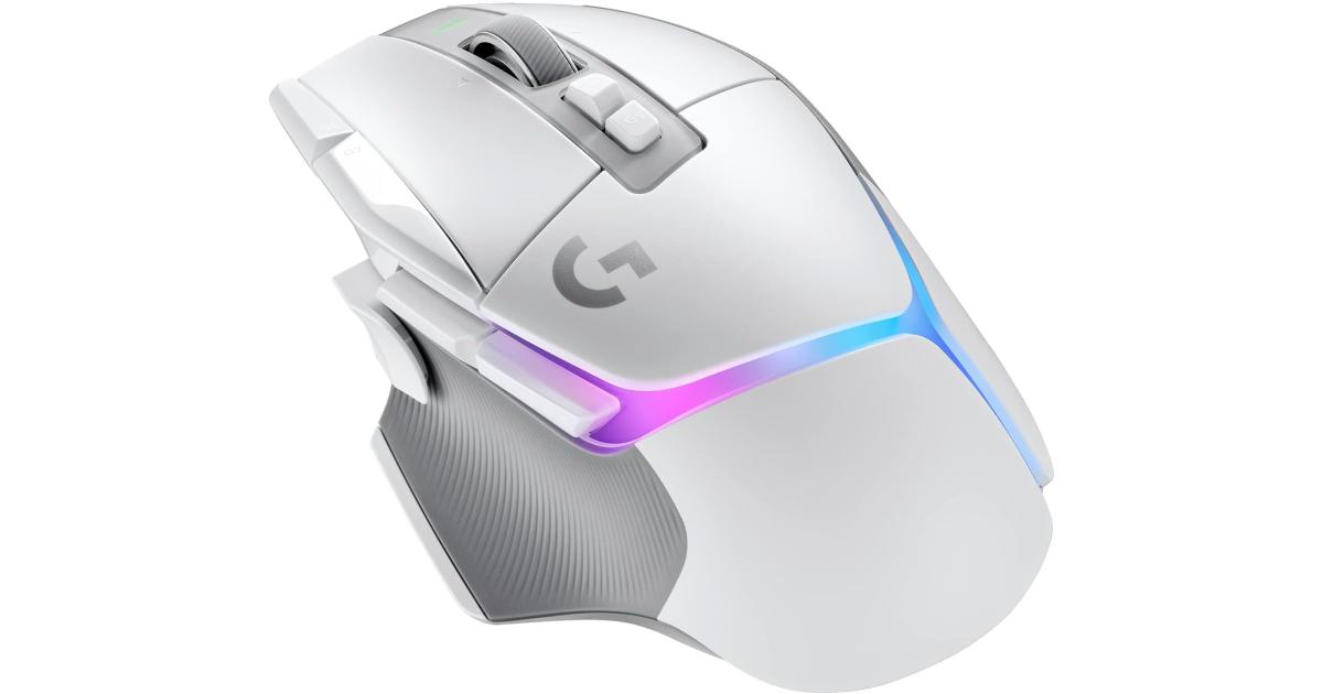 Logitech G502 X PLUS HERO 25K Sensor LIGHTSPEED Wireless Optical w/ LIGHTFORCE Hybrid Switches LIGHTSYNC RGB For PC - macOS/Windows - White