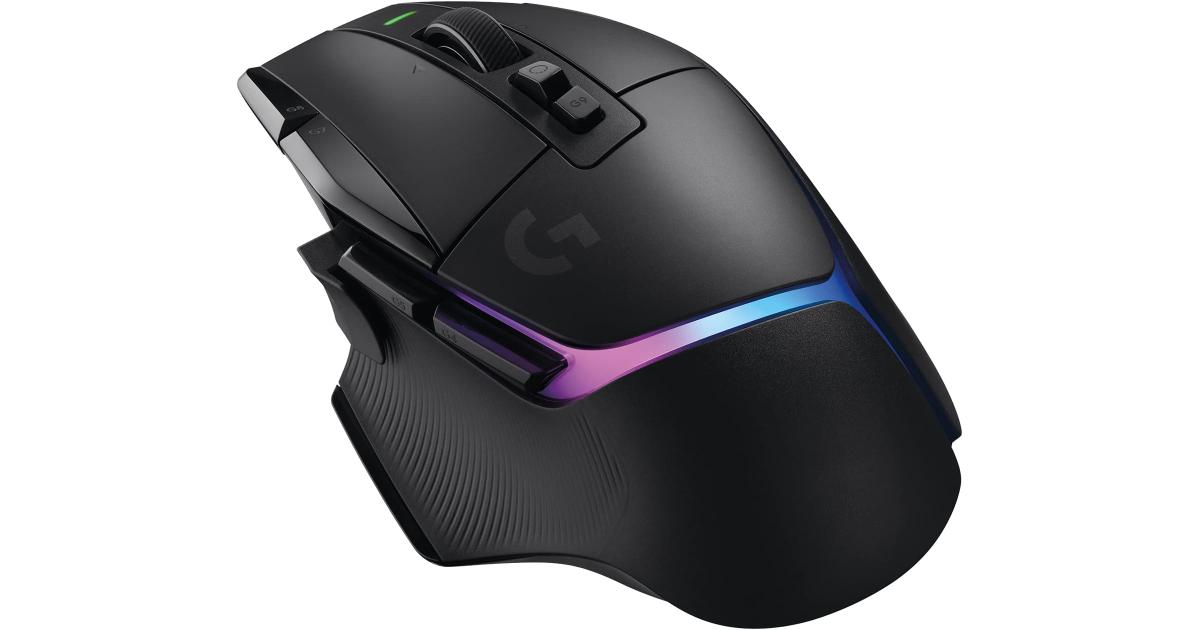 Logitech NEW G502 X PLUS HERO 25K Sensor LIGHTSPEED Wireless Optical w/ LIGHTFORCE Hybrid Switches LIGHTSYNC RGB For PC - macOS & Windows , Black