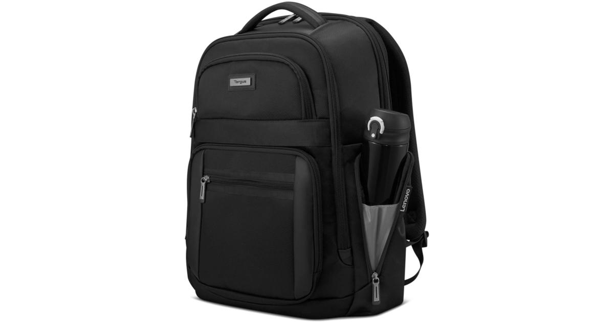 لابتوب Lenovo Select Targus 16-inch Mobile Elite Backpack Dedicated Protective Water-resistant Two Water Bottle - Black
