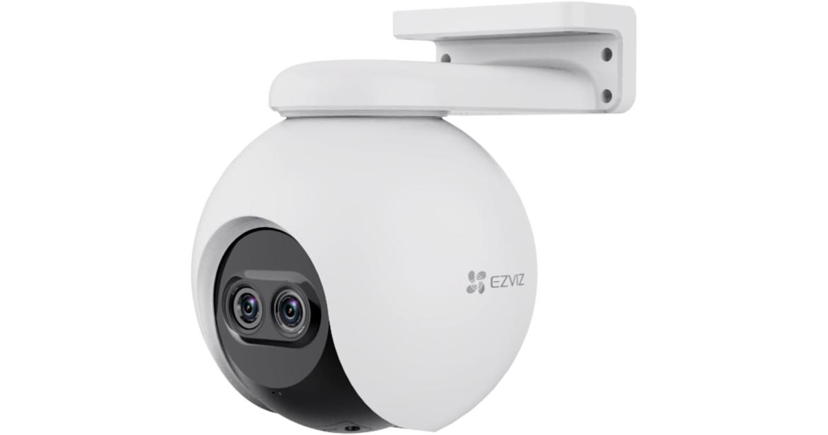 EZVIZ C8PF Security Camera Outdoor, 1080P Pan/Tilt/Zoom WiFi Camera, 8× Mixed Zoom and AI-Powered Person Detection Security Cam, IP65 Waterproof, Support MicroSD Card up to 512GB
