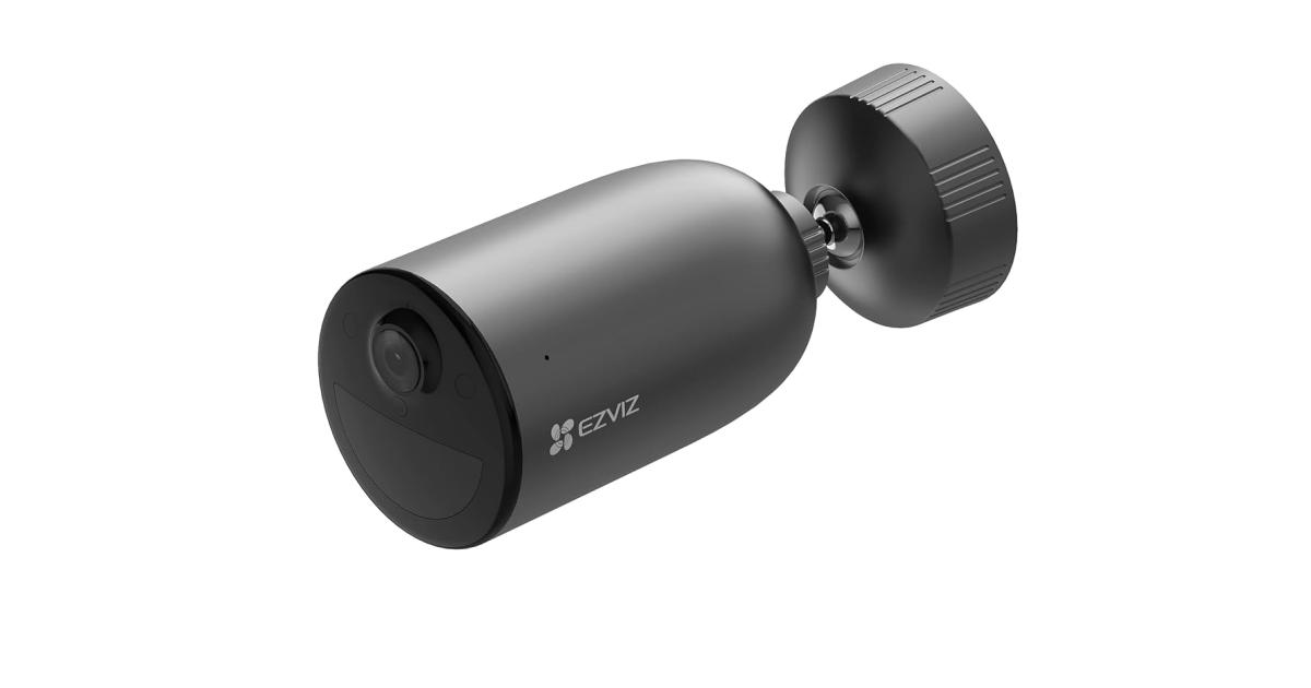 EZVIZ EB3 WiFi Camera, Outdoor Security Camera, 2K Wireless Battery Powered CCTV Camera, Color Night Vision, 2-Way Talk, Human Detection, Active Defense, Weatherproof, 256G SD/iCloud Storage, Alexa