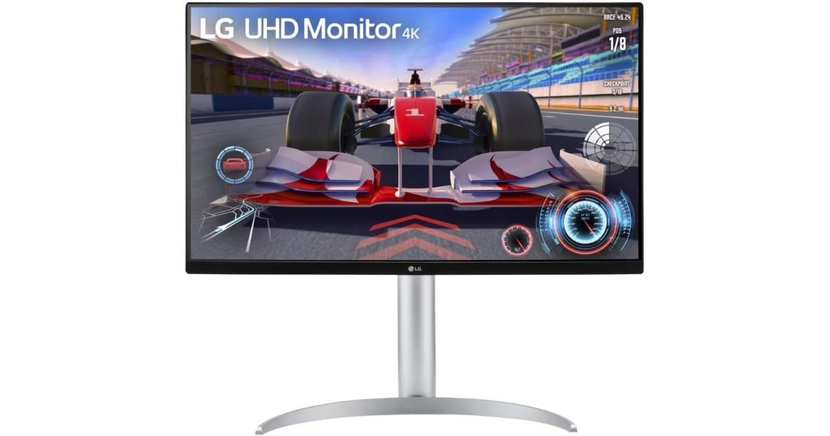 LG 27UQ750 (2023) 27 بوصة VA 4K 144 هرتز HDR400 DCI-P3 95% HDMI 2.1 حامل قابل للتعديل مع مكبرات صوت مدمجة وUSB Type-C™ 90 وات