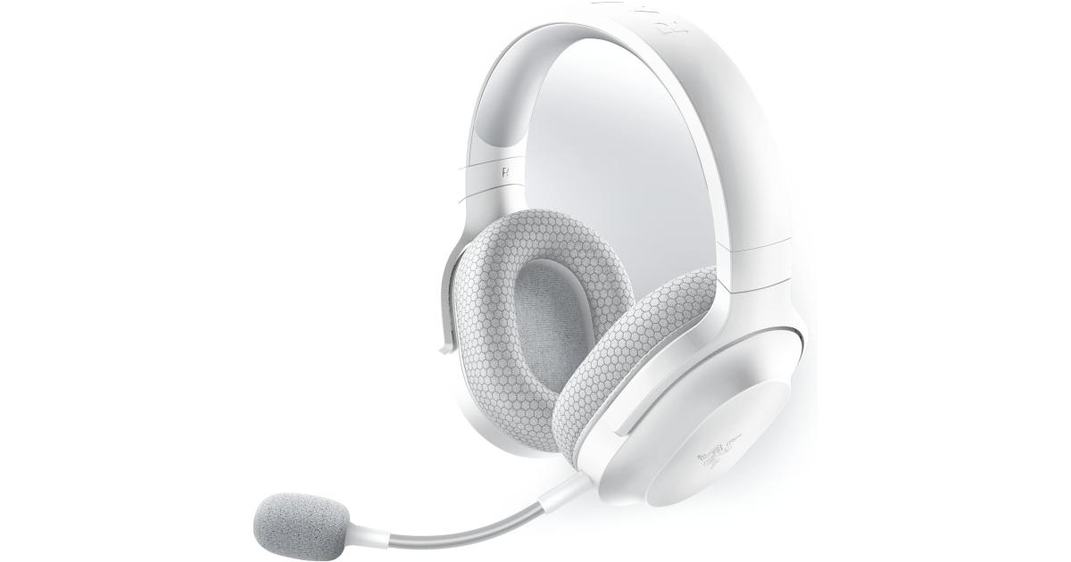 سماعة رأس Razer Barracuda X Wireless Multi-platform Gaming & Mobile 2022, USB-C/Wireless (2.4GHz), BT 5.2 Connect, 50H Battery, TriForce 40mm Drivers, 20 Hz-20 kHz Freq, Mercury