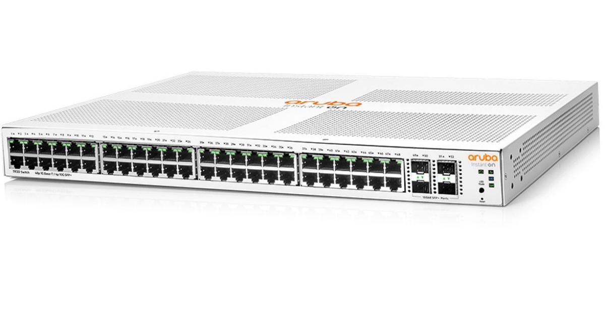 Aruba Instant On 1930 52-Port Gb Ethernet 48xGE 4X1G/10G SFP+ L2+ Smart Switch
