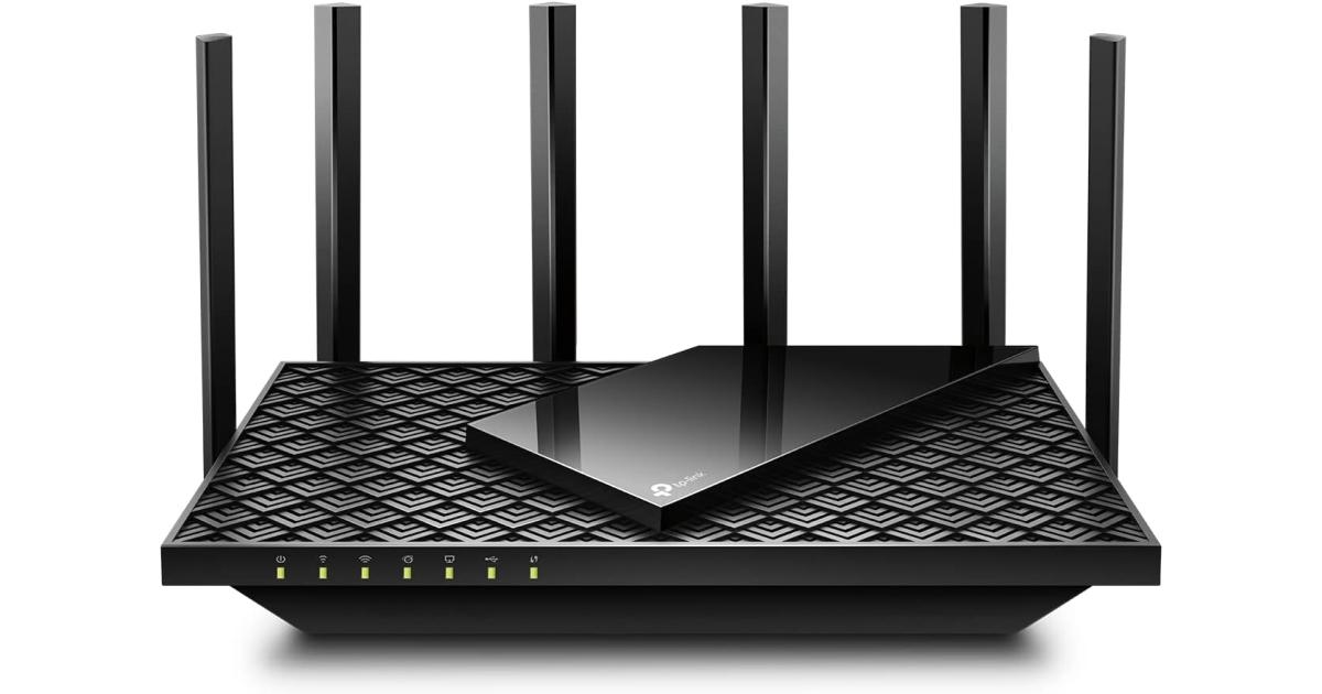 راوتر TP-Link Archer AX72 Pro AX5400 WiFi 6 Gigabit 1x 2.5 Gbps Port Dual Band VPN Guest Network MU-MIMO USB 3.0 Port Compatible with Alexa