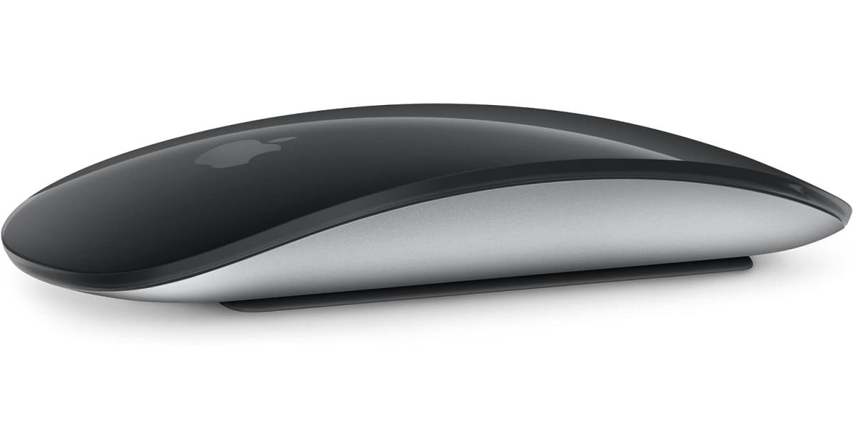 ماوس Apple Magic 2024 (USB-C) Wireless, Rechargable Multi-Touch Surface - Black Edition