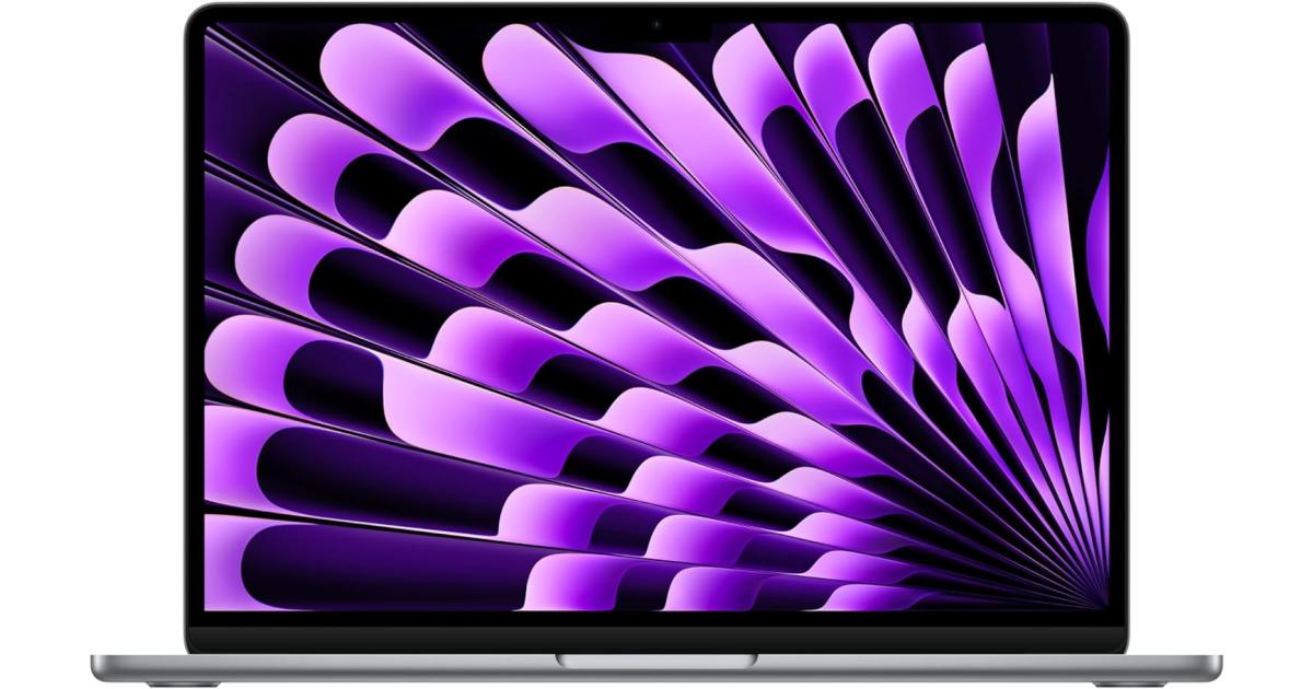 لابتوب آبل MacBook Air Apple NEW 13 (2024) Apple M3 (512GB/24GB) 8‑Core CPU & 10‑Core GPU Retina True Tone - Space Grey