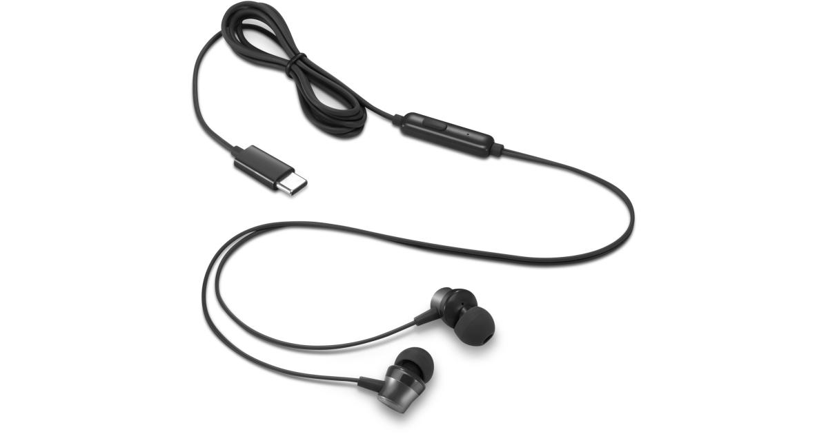سماعة رأس سلكية داخل الأذن من لينوفو USB-C