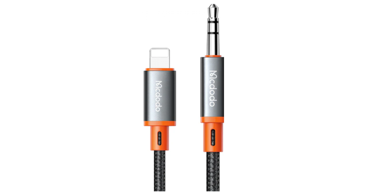 Mcdodo CA-0780 Lightning to 3.5mm AUX Jack Cable Castle Series 1.2m