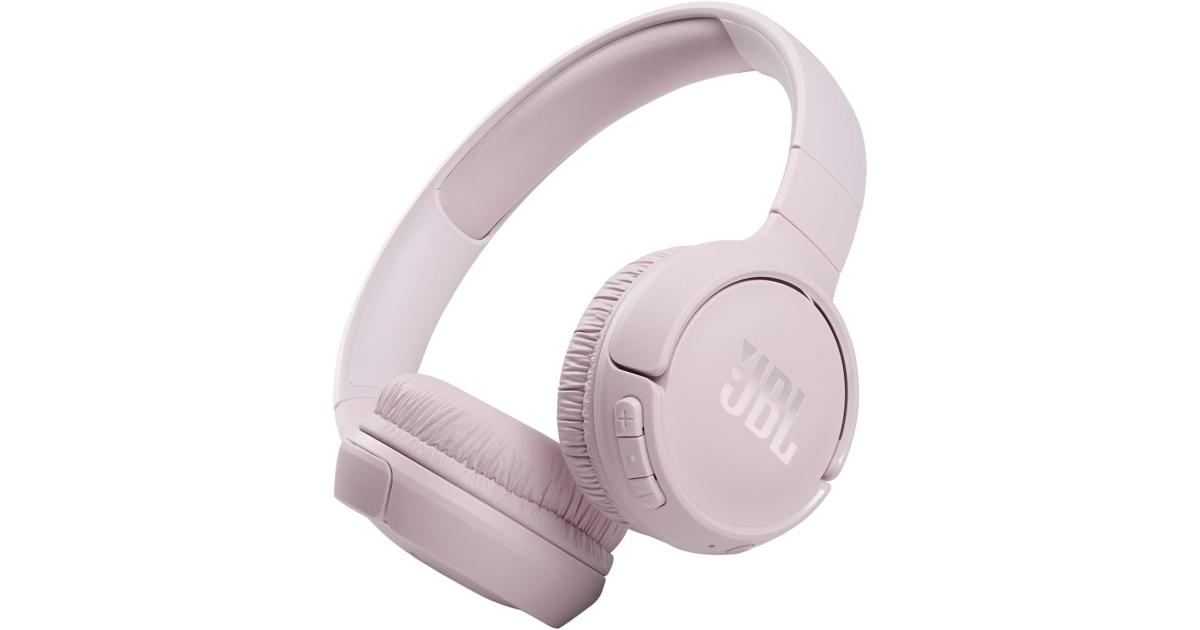 سماعات JBL Tune 510BT Bluetooth 5.0 On-Ear with JBL Pure Bass Sound & Hands-Free Calls 40-Hour Battery Life - Pink