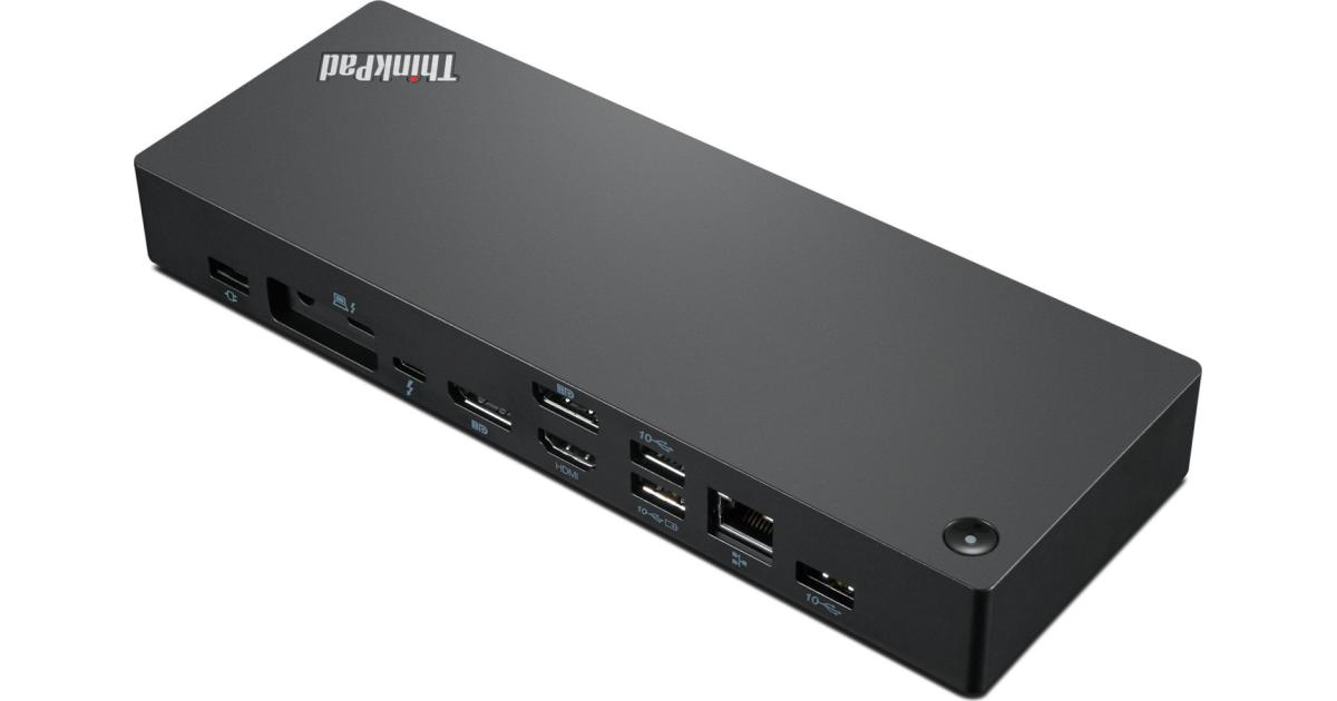 Lenovo Thunderbolt 4 ThinkPad Universal Dock 8K Display Support Up to 135W Power - Black