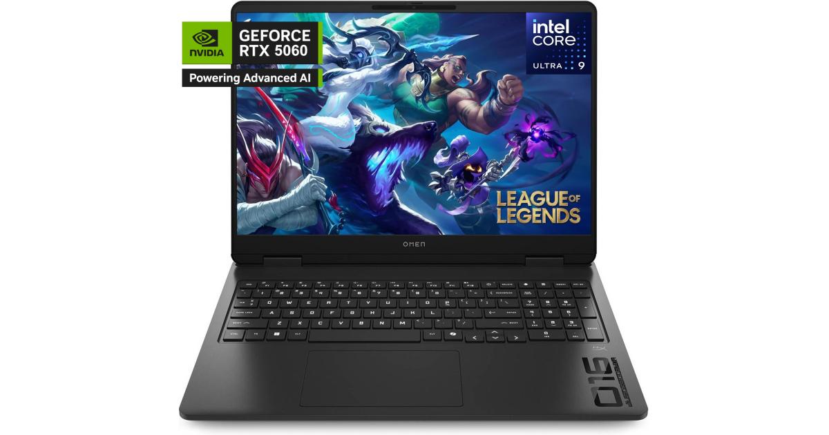 HP NEW OMEN 16 Gaming (2025) 16-an0000ne Intel Core Ultra 9 285H Series 2 16-Cores OMEN AI Boost w/ Nvidia RTX 5060 8GB DDR7 & IPS 144Hz Display - Shadow Black