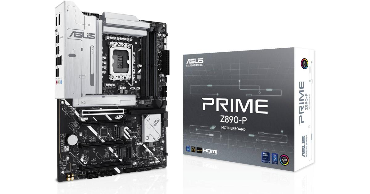 ASUS PRIME Z890-P Z890 DDR5 LGA 1851 Advanced AI PC-ready 4x M.2 SSD PCIe® 5.0 Thunderbolt™ 4 USB Type-C® 2.5Gb Lan