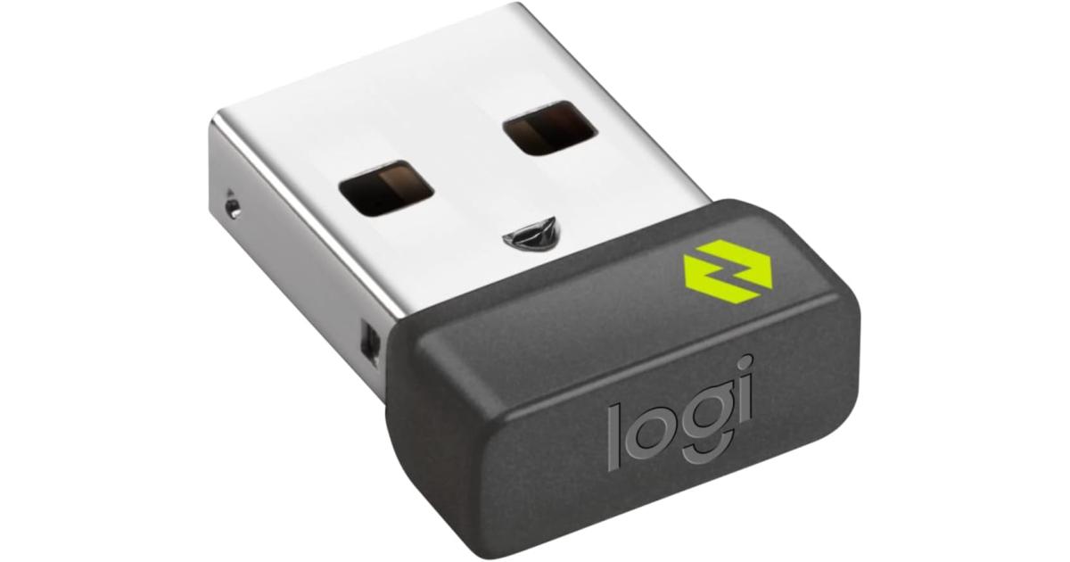 Logi Bolt USB Receiver for Multi-Computer / Device Use no drop-off connection for up to 10 meters For Windows, macOS, Linux , Chrome OS