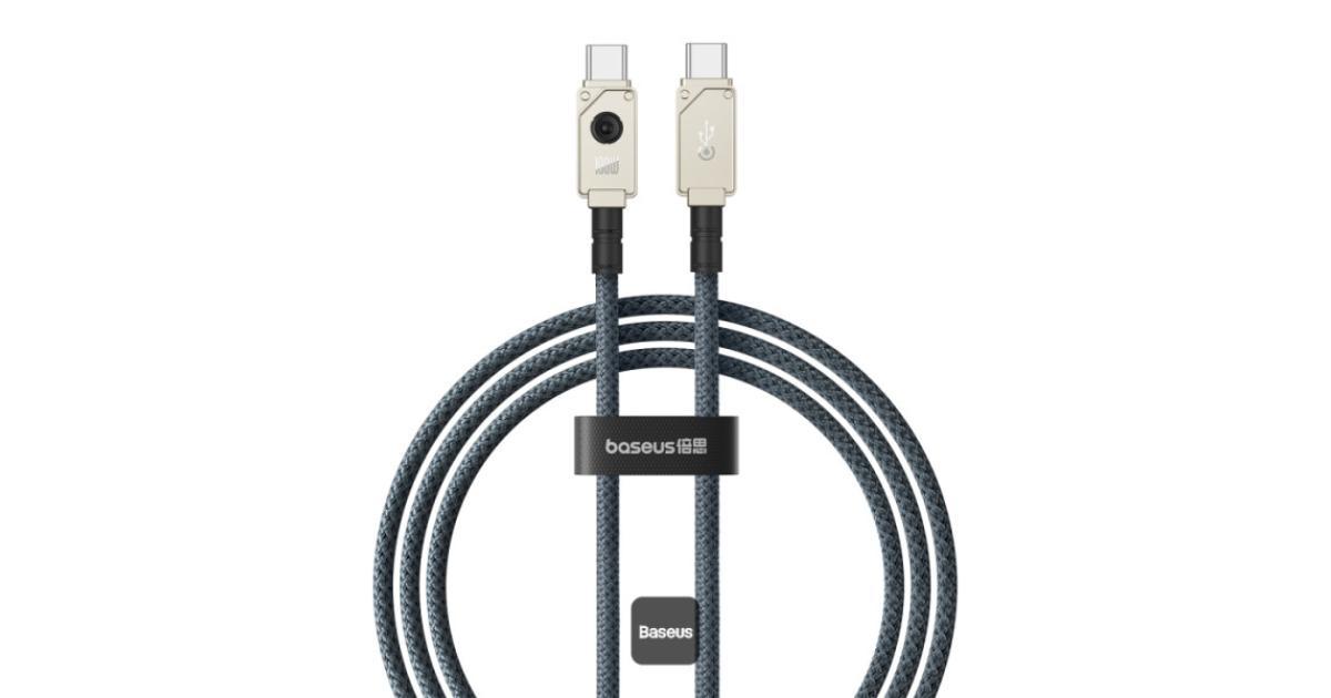 Baseus Unbreakable Series 100W PD Fast Charging Data Cable Type-C to Type-C 1M - White