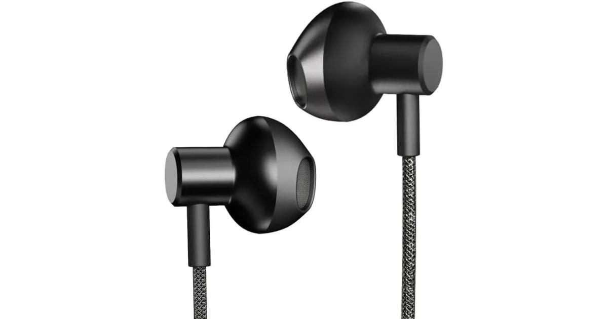Hifuture MI5 Semi-In-ear USB-C Wired Earphones with Mic, Hi-Res Sound, Black