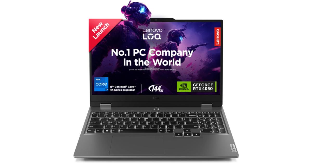 Lenovo LOQ Gaming (2026) 13Gen Intel Core i7 13645HX 14-Cores w/ AI Engine+ LA1 Chip Nvidia & RTX 4050 6GB DDR6 & IPS 144Hz Display - Luna Grey