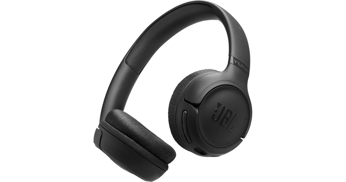 سماعات JBL Tune 530 BT Wireless On-Ear with JBL Pure Bass Sound, Bluetooth 6.0, Foldable Design and 76-Hour Battery Life, Google Fast Pair/Microsoft Swift Pair, Black