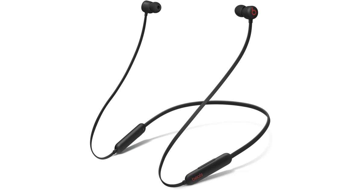 Beats Flex Wireless Earphones – Apple W1 Headphone Chip, Magnetic Earbuds, Class 1 Bluetooth, 12 Hours of Listening Time, Built-in Microphone - Black