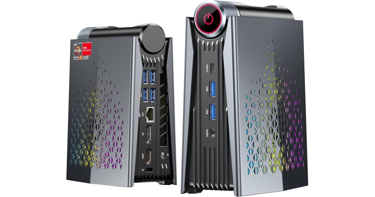 كمبيوتر صغير (Mini PC) ACEMAGIC S3A Gaming Barebone AMD Ryzen 9 7940HSU 8-Cores High Performance Series w/ AMD Radeon 780M Graphic Support up to 8K Display , Black