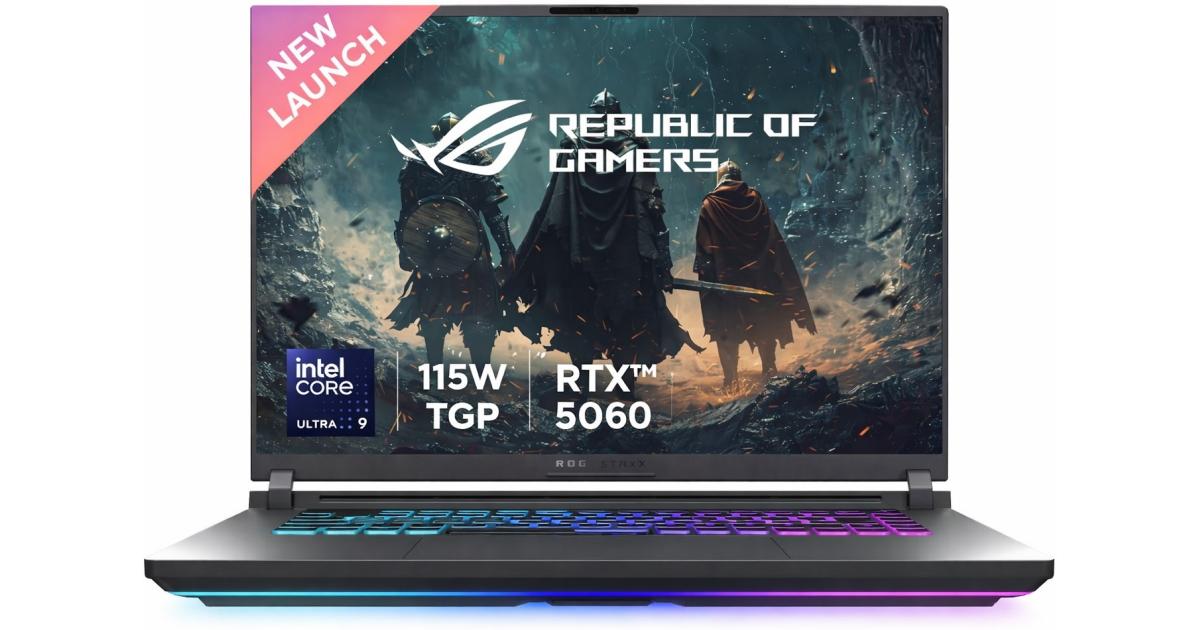 ASUS ROG Strix G16 (2025) G615LM NEW Intel Core Ultra 9 Gen II 275HX 24-Cores w/ NVIDIA RTX™ 5060 8GB DDR7 & IPS 165Hz Display , Volt Green