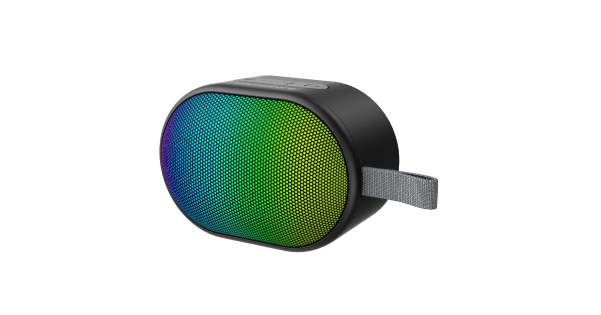 Anker soundcore Pyro Mini Portable and Compact 6W Bluetooth Speaker with Loud and Strong bass, 10 Hrs Playtime, 57mm Driver, Bluetooth 5.3 Connectivity- Black