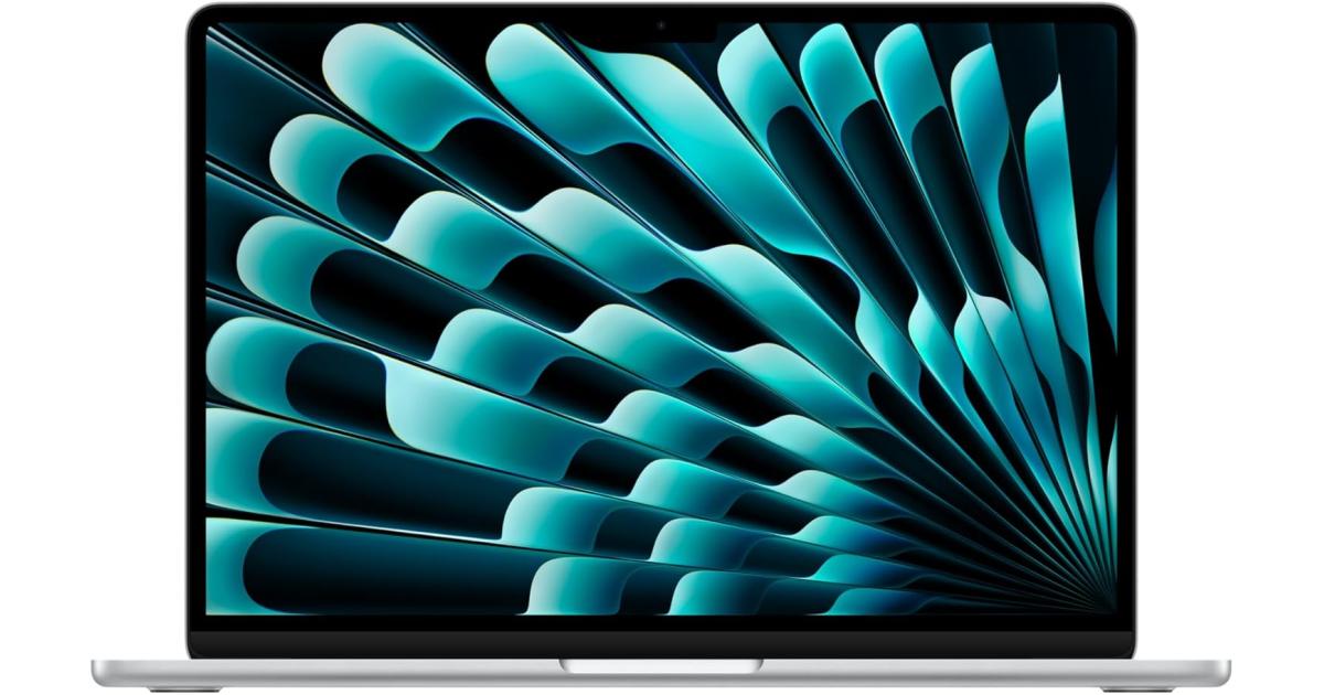 لابتوب آبل MacBook Air Apple NEW 13 (2025) Apple M4 (512GB/16GB) 10‑Core CPU & 10‑Core GPU Retina True Tone , Silver