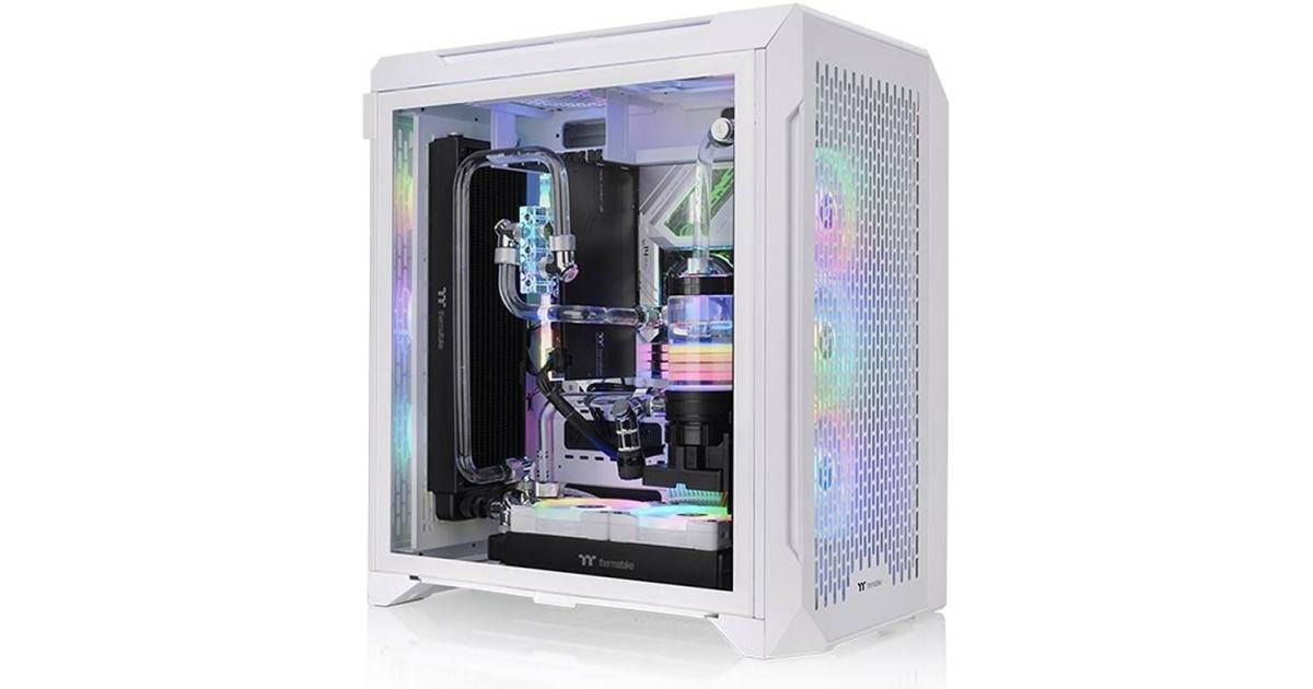 كيس كمبيوتر Thermaltake CTE C700 Air Snow ATX MT , Centralized Thermal Eficiency, Tempered Glass Side Panel, Up to 360mm AIO & 3*140mm Pre-Inst Fans, USB 3.2 Type-C*1, USB 3.0*2, White