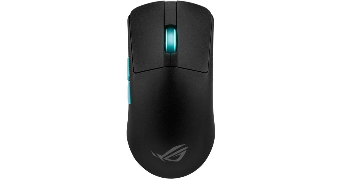 ماوس ألعاب لاسلكي Asus P713 ROG Harpe Ace Aim Lab Edition , 88 Hour Battery Life, Speednova Technology, 36000 DPI Sensor, 70M Click Durability, 1000hz Rolling Rate, Black