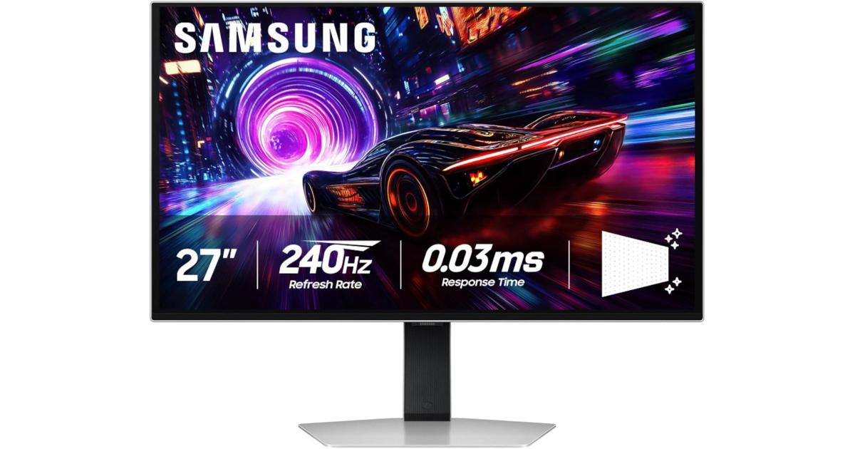موزع منافذ (USB Hub) SAMSUNG Odyssey OLED G8 32" (G81SF) 4K UHD QD-OLED 240Hz 0.03ms HDR10+ Glare Free Super Arena UX Core Sync HDMI 2.1 Sleek Metal Design - Grey