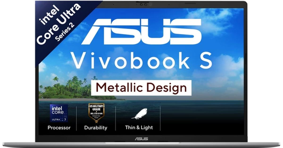 كيبورد ASUS Vivobook S16 (2025) S3607CA Intel® Ultra 7 Gen II 255H HIGH Performance 16-Core Intel® AI Boost w/ DDR5 Memory & Backlit & IPS 144Hz Display , Cool Silver