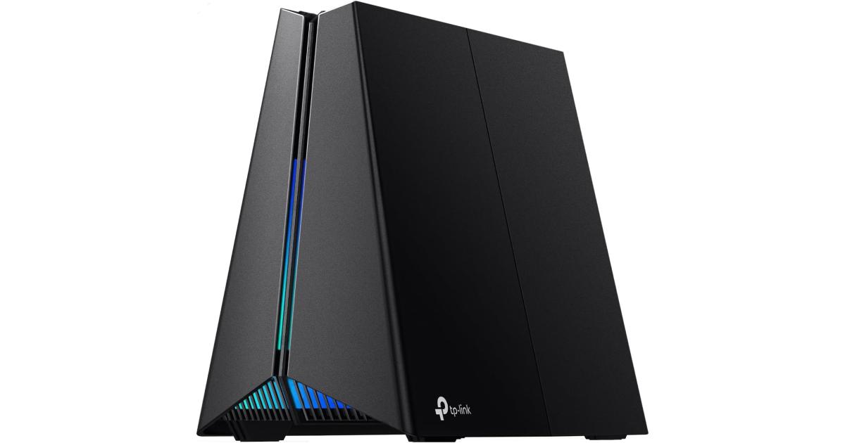 راوتر TP-LINK Tri-Band Archer GXE75 AXE5400 Wi-Fi 6E Gaming , 6-Stream 5.4 Gbps, 1 2.5G + 4 1G Ports, USB 3.0, Exclusive Acceleration, Gaming Port & Panel, RGB Lighting, Black