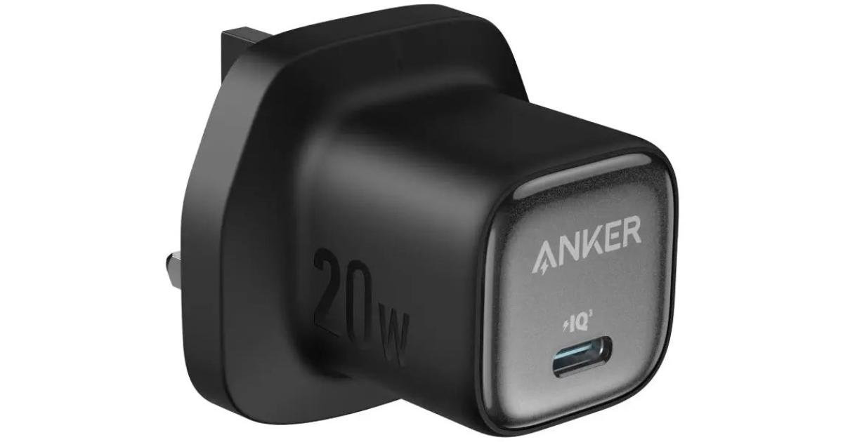 Anker Zolo Charger ICE 20W Gan Series USB-C Fast Charging Adapter For iPhone and Smartphone's - Black