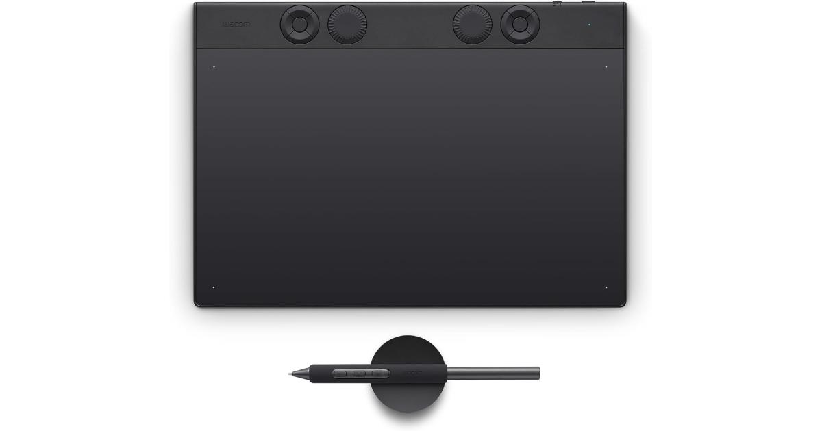 Wacom Intuos Pro (2025) Drawing Tablet, Small 215 x 163 mm Wireless Graphics Art Tablet with Pro Pen 3 & Touch Ring, Digital Drawing Pad for Mac and Windows PC