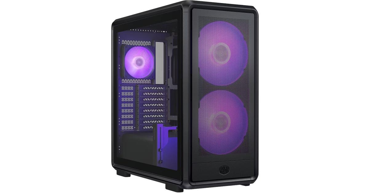 Cooler Master Masterframe 600 Black Case | Freeform 2.0 Modular Platform ATX Mid-Tower Case | Support Upto RTX 5090 | 420mm AIO Support | Type C Connector | Aluminum Frame | Magnetic Side Panels