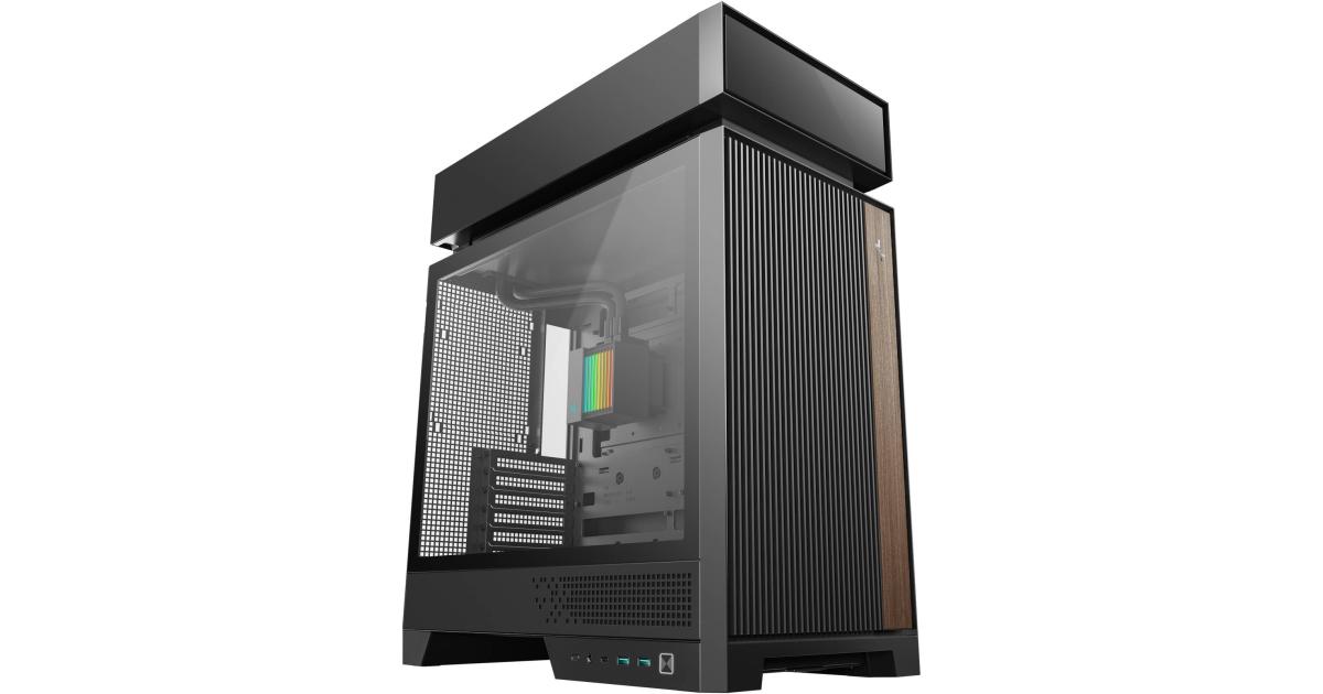 كيس كمبيوتر DeepCool CL6600 , Pre-installed 360mm ARGB Liquid Cooler & 2x FL12R SE ARGB Fans, ABS + SPCC + Tempered Glass Material, Black