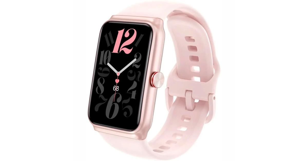 HONOR CHOICE Band Smartwatch, 1.64 " 326 PPI AMOLED Display, 110mm-180mm Adjustable Strap, Bluetooth 5.3, 5ATM Waterproof, Silicone Strap, Pink
