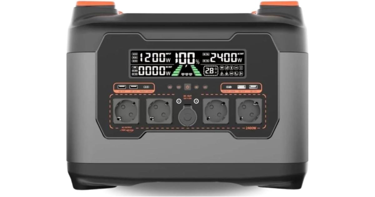 Kodak S2400 Portable Station 2047.5Wh Battery Capacity 4800W Peak Output Power 1200W Solar Input Power Optimal Performance with Kodak Solar Panels