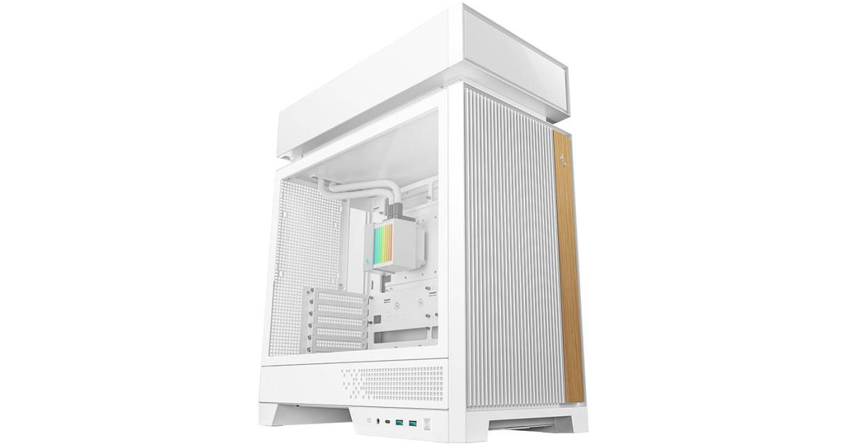 كيس كمبيوتر DeepCool CL6600 , Pre-installed 360mm ARGB Liquid Cooler & 2x FL12R SE ARGB Fans, ABS + SPCC + Tempered Glass Material, White