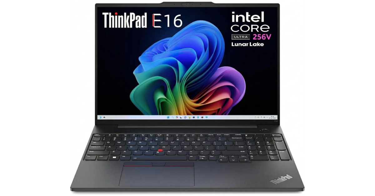 لابتوب Lenovo NEW ThinkPad Edge E16 Gen 3 (2025) Intel® Ultra 7 Gen II 256V 8-Core Thin & Extreme Battery Life Busniess Class w/ DDR5X 8533Mhz Memory - Black