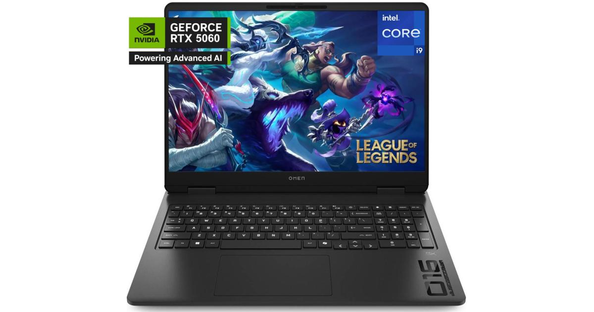 HP NEW OMEN 16 Gaming (2025) 16-am0000ne Intel Core i9 14900HX 24-Cores OMEN AI Boost w/ Nvidia RTX 5060 8GB DDR7 & IPS 165Hz Display - Shadow Black