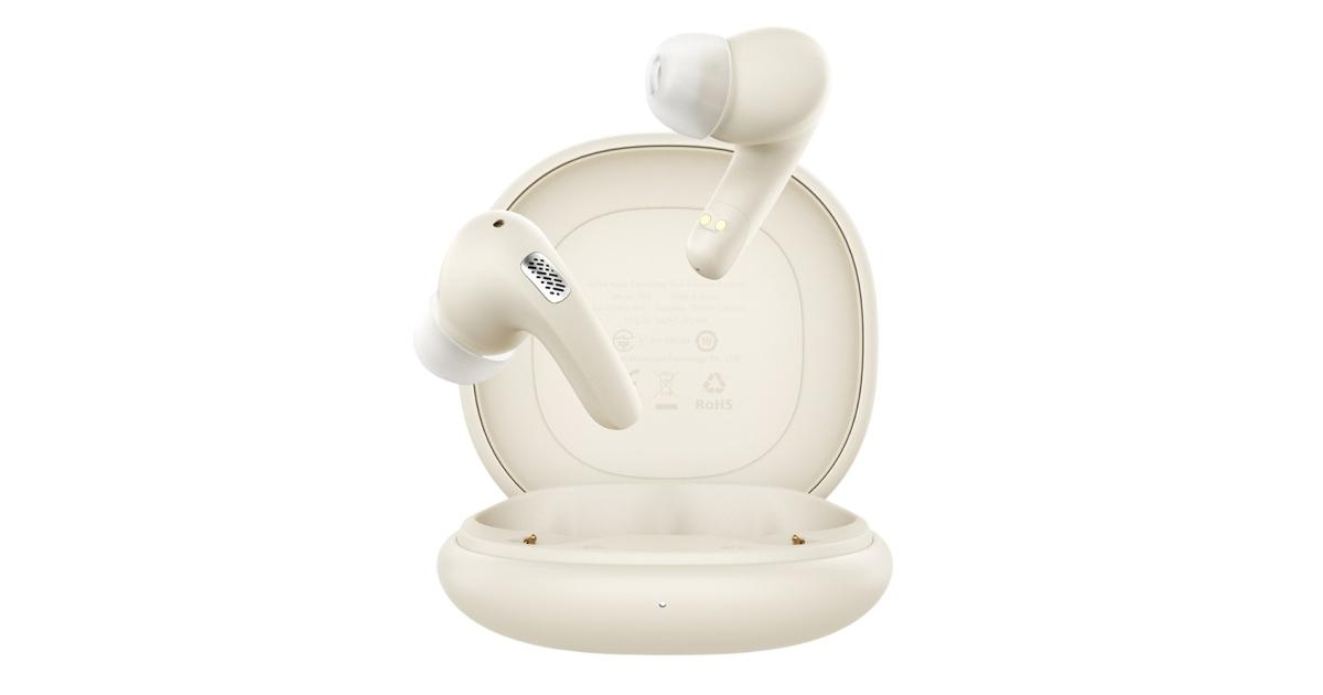 سماعة رأس ACEFAST W3 TWS Bluetooth-Compatible Earbuds Active Noise Cancelling Wireless In-Ear - White