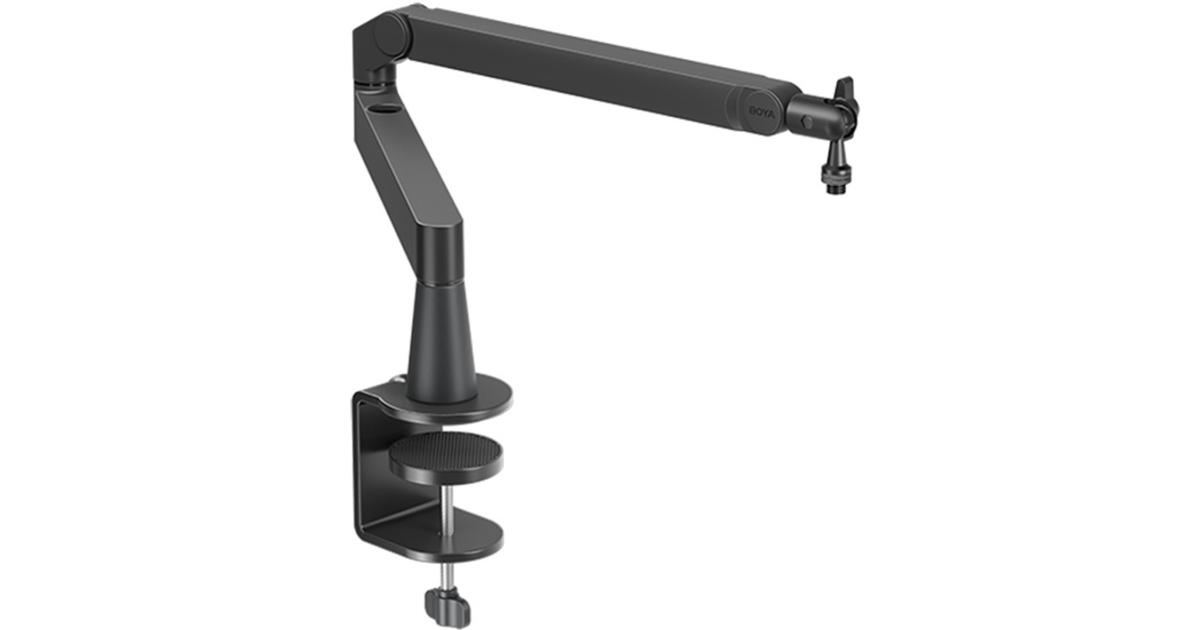 Boya Microphone Boom Arm LP Adjustable & Foldable for Streaming/Podcast/Video Gaming/Recording, weight capacity up to 3kg - Black