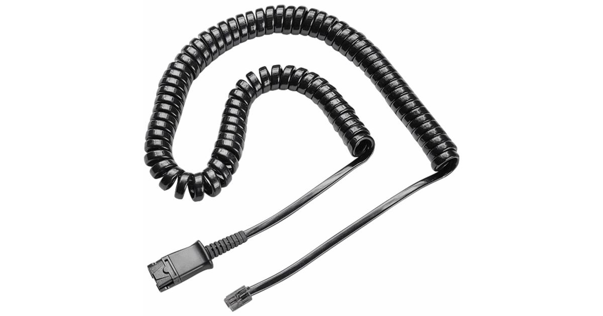 Poly U10 Direct Cable (Poly 26716‑01 / HP 85R38AA) – Quick Disconnect to M22/RJ‑11, Direct Connect for H‑Series Headsets, Black