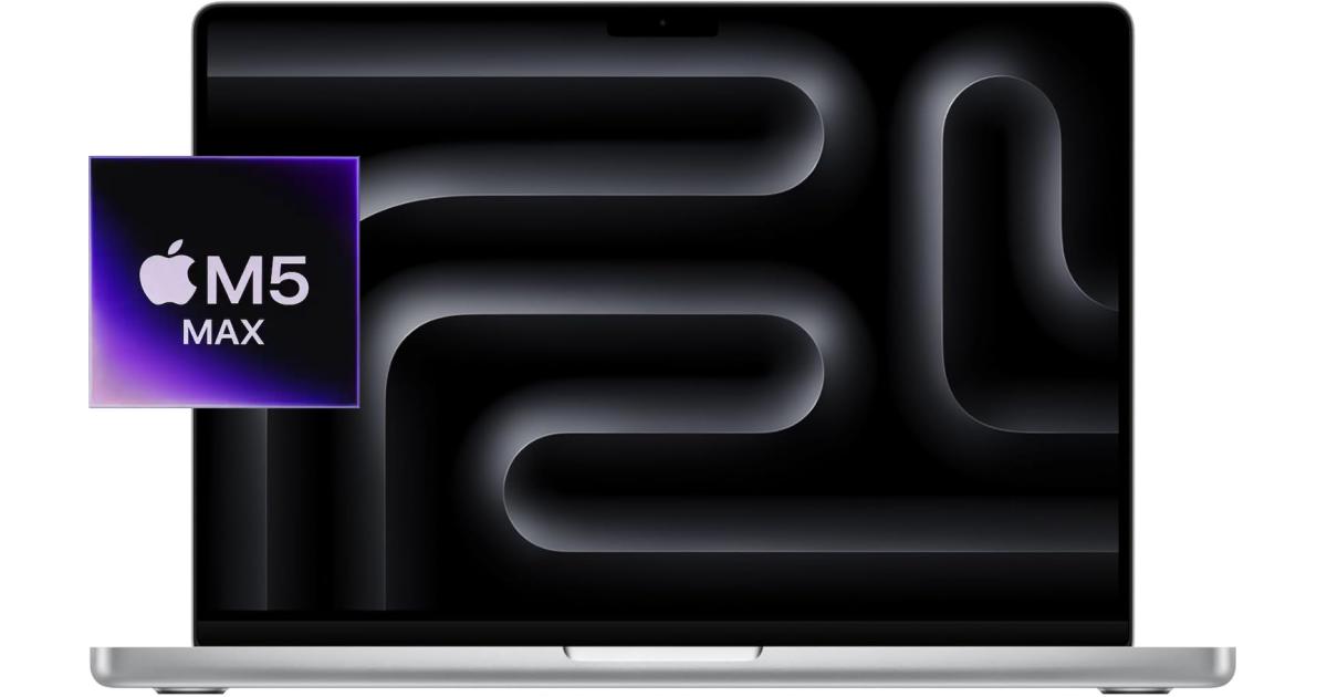لابتوب آبل MacBook Pro Apple 14 (2026) Apple M5 MAX Chip (2TB/36GB) 18‑core CPU & 32‑core GPU Retina XDR 120Hz - Silver