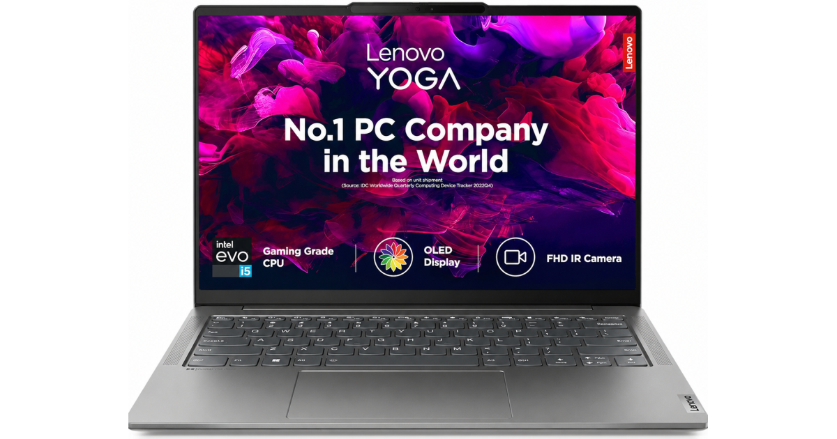 Lenovo Yoga Slim 6 (2024) NEW 13Gen Intel Core i5 13500H HIGH Performance 12-Cores Slim & Powerful Full Aluminium w/ OLED 400nits Display & BIG Battery - Storm Grey